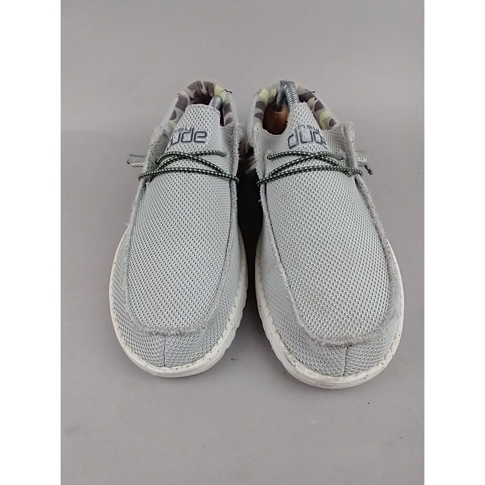 Hey Dude Wally Sox Fog Grey Mens Slip On Loafers Shoes Size 10 110353080 - Picture 5 of 11